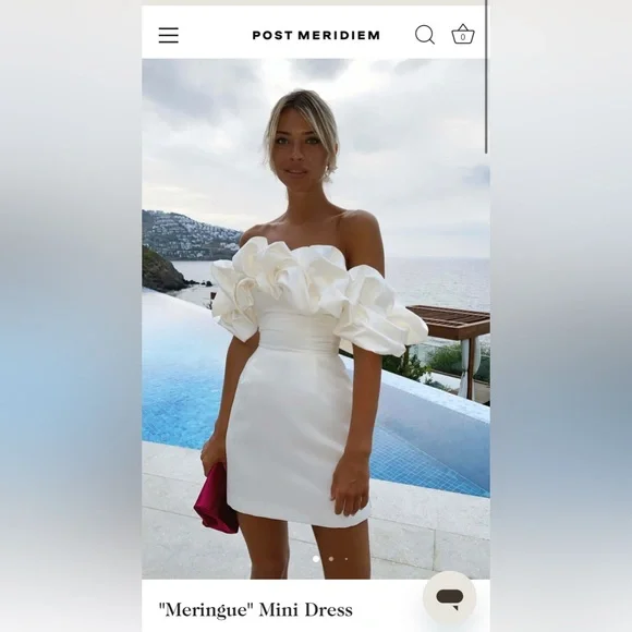 knee length dresses for ladies MERINGUE MINI DRESS